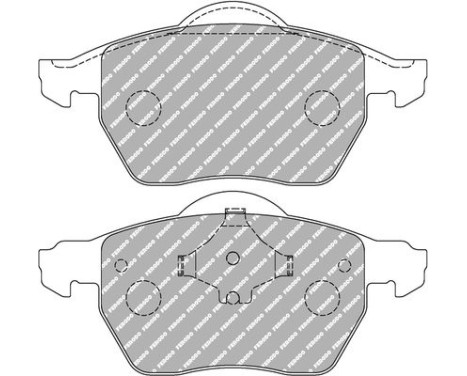 Brake pad set, disc brake FCP1717H Ferodo Racing, Image 2