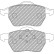 Brake pad set, disc brake FCP1717H Ferodo Racing