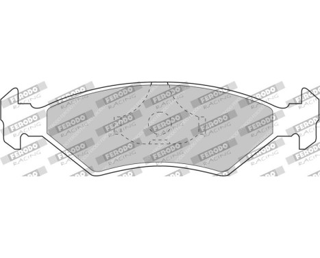Brake pad set, disc brake FCP206H Ferodo Racing, Image 2