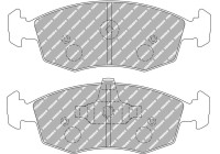 Brake pad set, disc brake FCP276R Ferodo Racing
