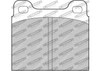 Brake pad set, disc brake FCP2Z Ferodo Racing