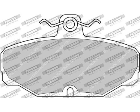 Brake pad set, disc brake FCP408H Ferodo Racing