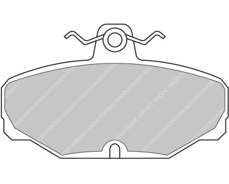 Brake pad set, disc brake FCP408H Ferodo Racing
