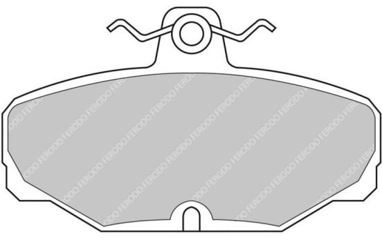 Brake pad set, disc brake FCP408H Ferodo Racing