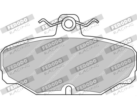 Brake pad set, disc brake FCP408H Ferodo Racing, Image 2