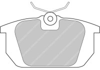 Brake pad set, disc brake FCP409R Ferodo Racing