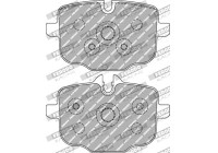 Brake pad set, disc brake FCP4381H Ferodo Racing