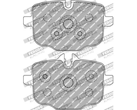 Brake pad set, disc brake FCP4381H Ferodo Racing