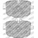Brake pad set, disc brake FCP4381H Ferodo Racing