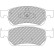 Brake pad set, disc brake FCP4416H Ferodo Racing