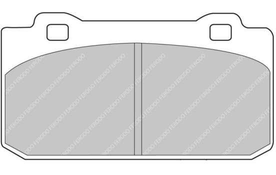 Brake pad set, disc brake FCP441R Ferodo Racing