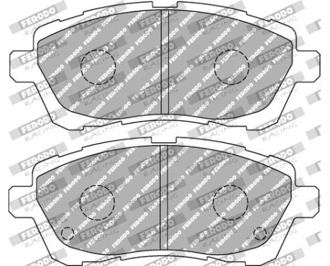 Brake pad set, disc brake FCP4426H Ferodo Racing