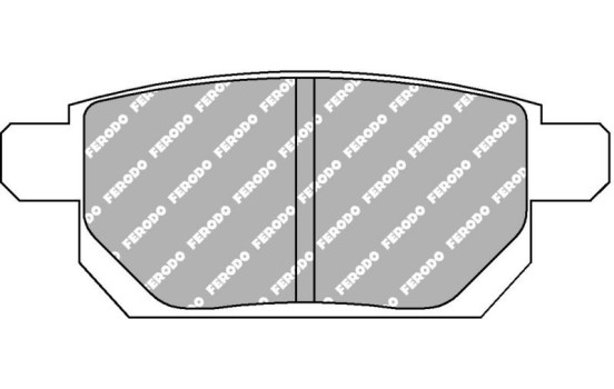 Brake pad set, disc brake FCP4430H Ferodo Racing