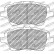 Brake pad set, disc brake FCP4612H Ferodo Racing