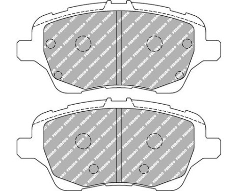 Brake pad set, disc brake FCP4612H Ferodo Racing, Image 2