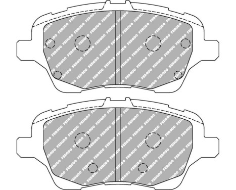 Brake pad set, disc brake FCP4612H Ferodo Racing
