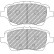 Brake pad set, disc brake FCP4612H Ferodo Racing