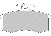 Brake pad set, disc brake FCP527R Ferodo Racing