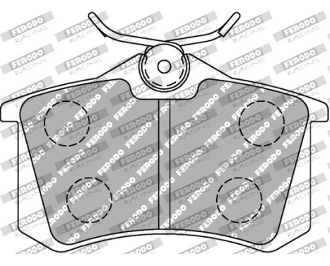 Brake pad set, disc brake FCP541Z Ferodo Racing