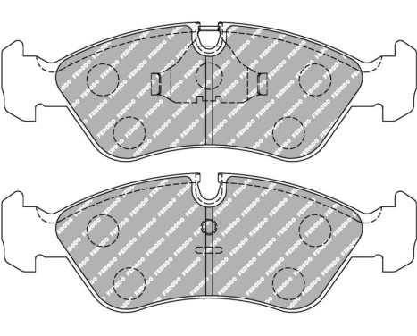 Brake pad set, disc brake FCP584H Ferodo Racing