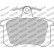 Brake pad set, disc brake FCP596H Ferodo Racing