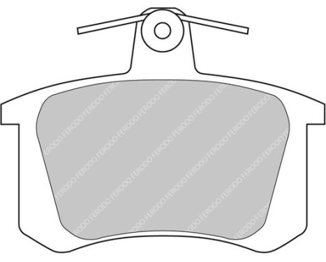 Brake pad set, disc brake FCP596H Ferodo Racing, Image 2
