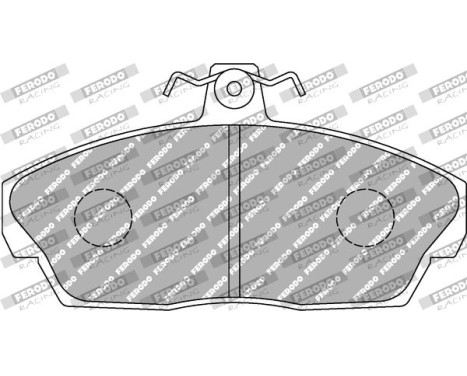 Brake pad set, disc brake FCP613H Ferodo Racing