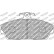 Brake pad set, disc brake FCP613H Ferodo Racing