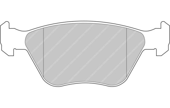 Brake pad set, disc brake FCP685R Ferodo Racing