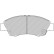Brake pad set, disc brake FCP777H Ferodo Racing
