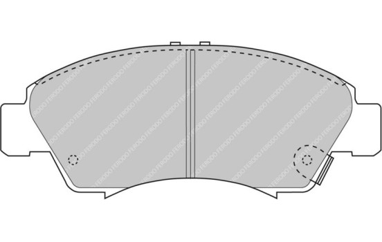 Brake pad set, disc brake FCP777H Ferodo Racing