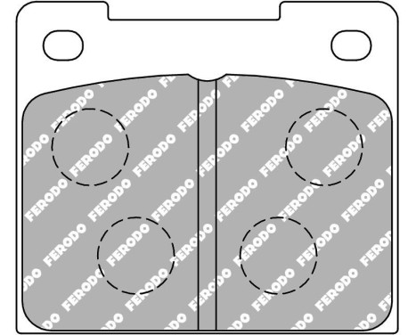 Brake pad set, disc brake FCP809H Ferodo Racing