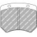 Brake pad set, disc brake FCP825H Ferodo Racing