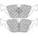 Brake pad set, disc brake FCP850W Ferodo Racing