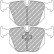 Brake pad set, disc brake FCP857H Ferodo Racing