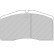 Brake pad set, disc brake FCP891R Ferodo Racing