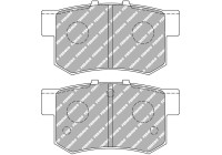 Brake pad set, disc brake FCP956W Ferodo Racing