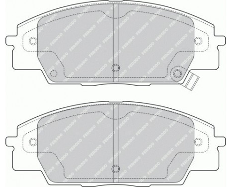 Brake Pad Set, disc brake FDB1444 Ferodo, Image 2