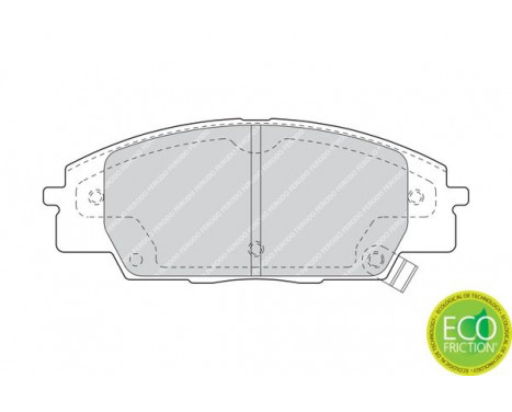 Brake Pad Set, disc brake FDB1444 Ferodo, Image 4