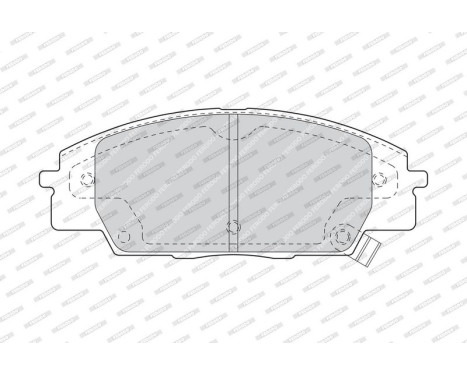 Brake Pad Set, disc brake FDB1444 Ferodo, Image 4