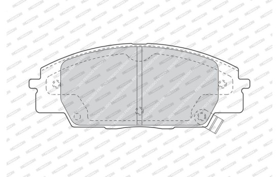 Brake Pad Set, disc brake FDB1444 Ferodo, Image 4