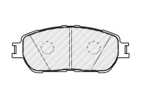 Brake pad set, disc brake FDB4126 Ferodo