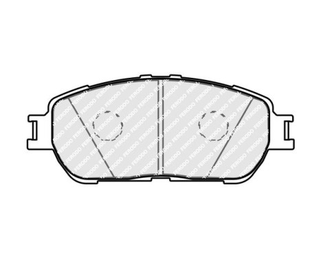 Brake pad set, disc brake FDB4126 Ferodo