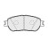 Brake pad set, disc brake FDB4126 Ferodo