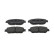 Brake pad set, disc brake FDB4126 Ferodo