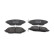 Brake pad set, disc brake FDB4496 Ferodo