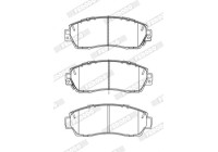 Brake pad set, disc brake FDB4620 Ferodo