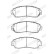 Brake pad set, disc brake FDB4620 Ferodo