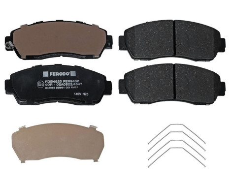 Brake pad set, disc brake FDB4620 Ferodo