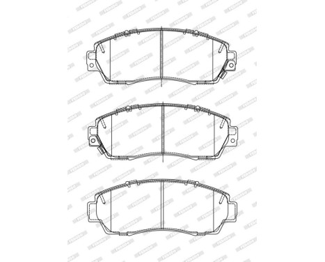 Brake pad set, disc brake FDB4620 Ferodo, Image 2